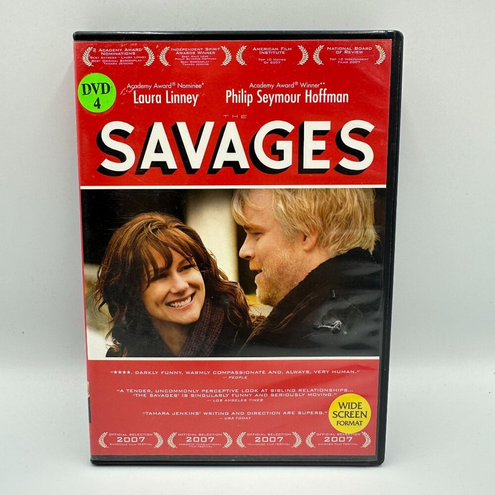 The Savages DVD 2007 Laura Linney Philip Seymour Hoffman Fox Searchlight Widescr